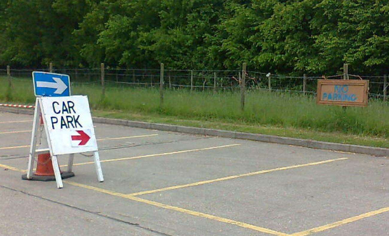 The confusing signs at Ashford boot fair