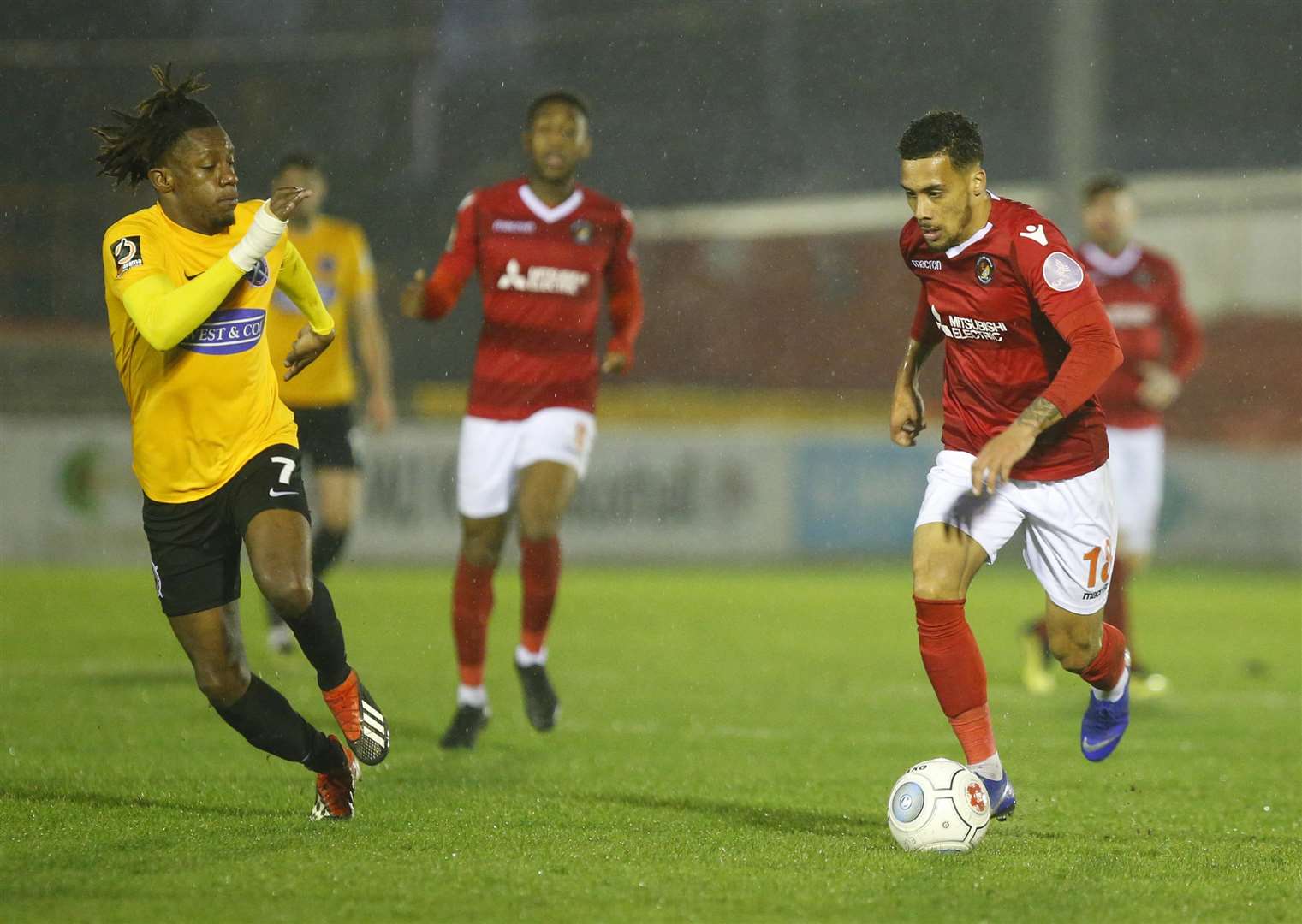 Corey Whitely has scored seven goals for Ebbsfleet this season Picture: Andy Jones