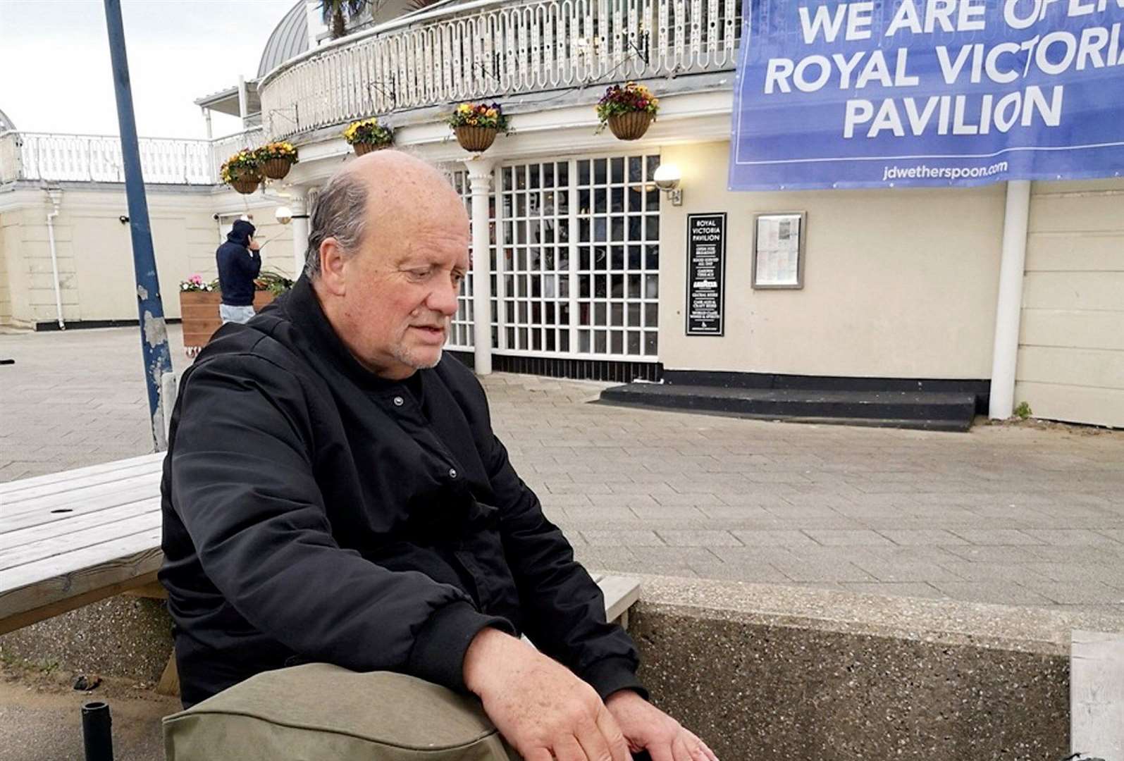 Gary Evans, pictured outside Ramsgate Wetherspoons, says homelessness can happen so easily. Picture: SWNS