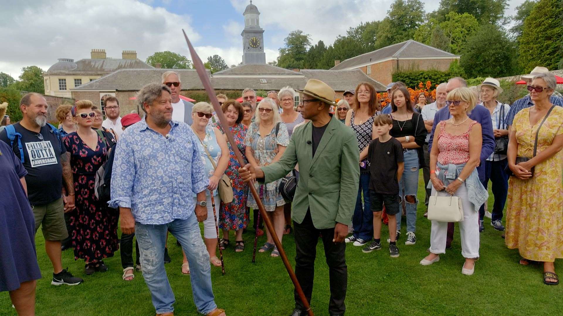 The Hockney was discovered after being brough to Belmont House, outside Faversham. Picture: Antiques Roadshow / BBC Studios