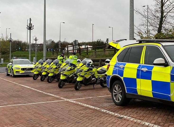 Police carried out a road safety operation at the Dartford Crossing on Friday. Picture: Kent Police