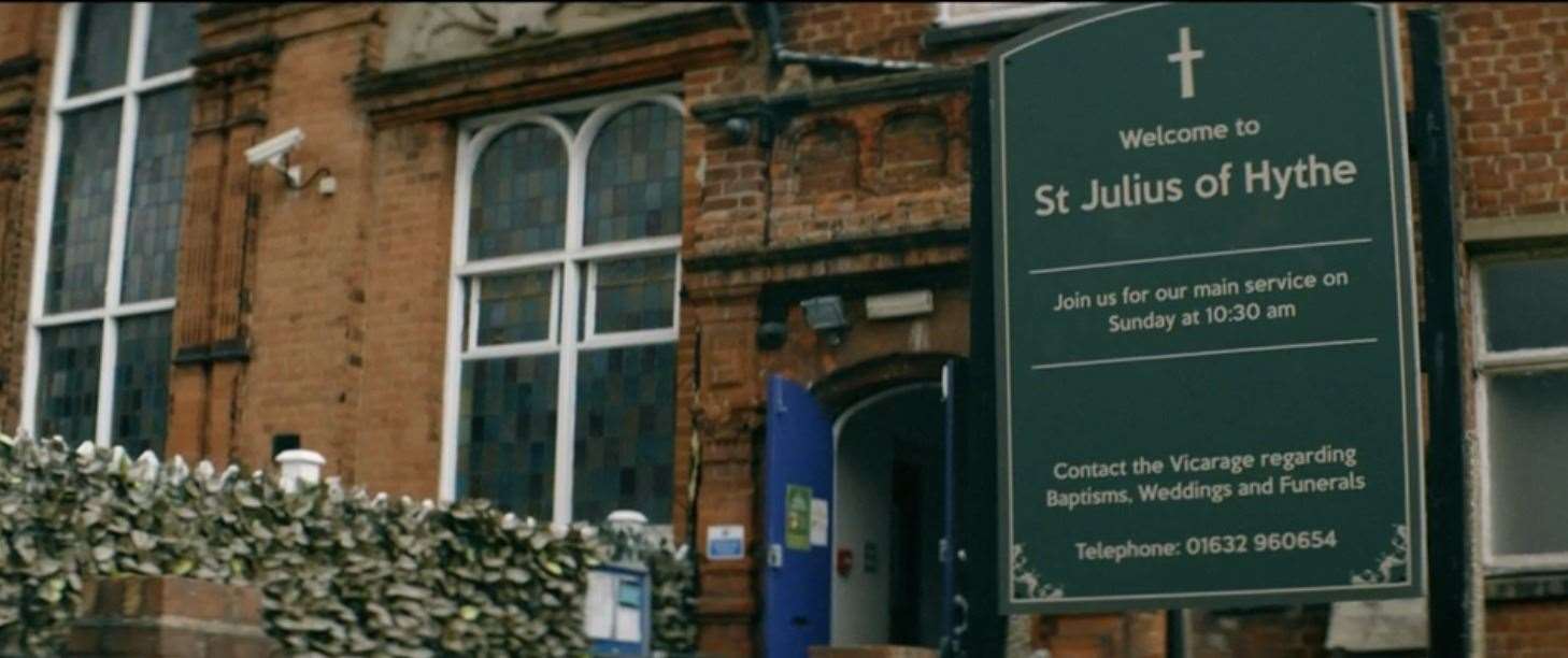 St Julius of Hythe acts as a meeting point in the series. Photo: BBC iPlayer