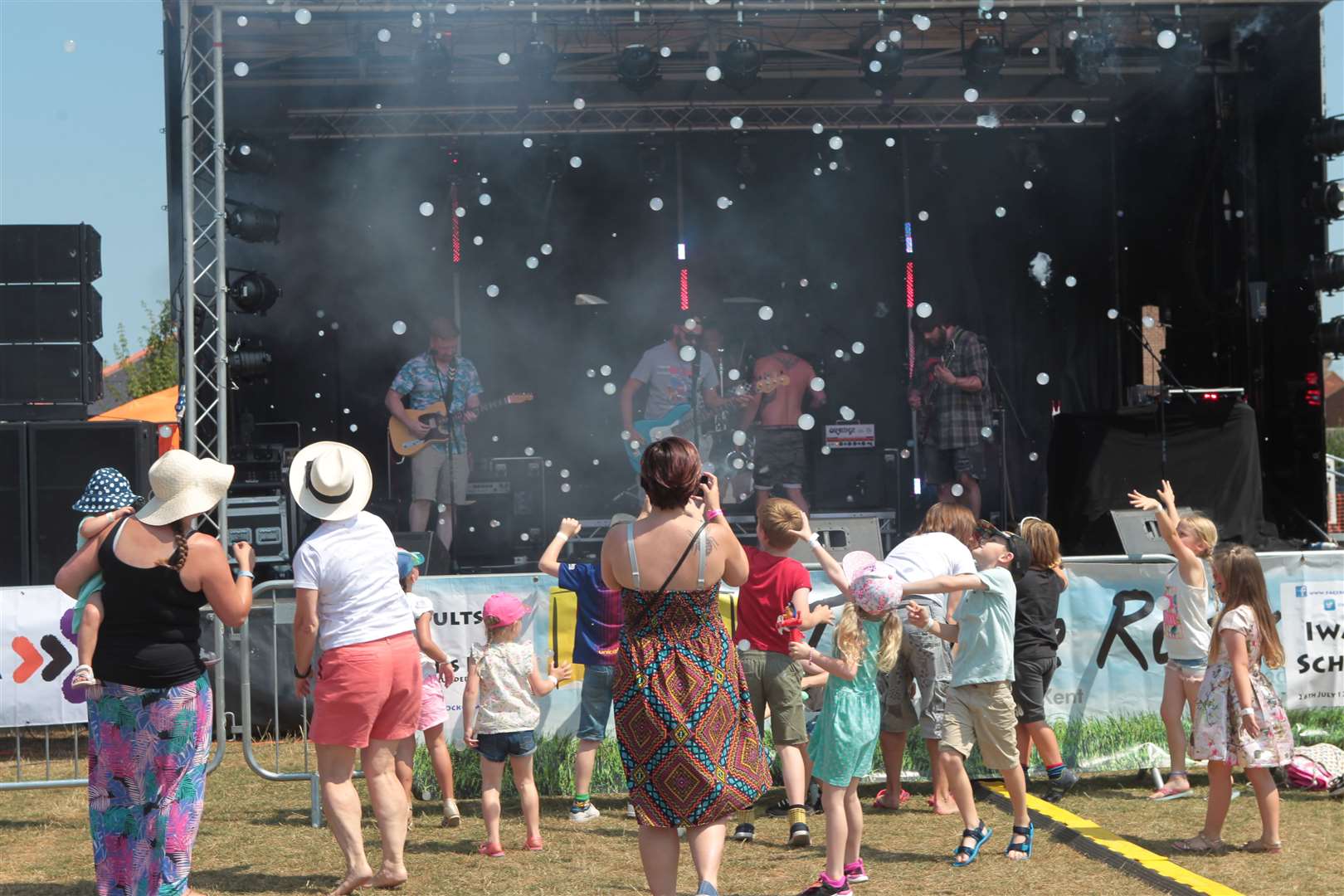 Having a blast at Iwade Rock 2018. Picture: John Westhrop