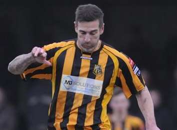 Folkestone striker Paul Booth Picture: Gary Browne