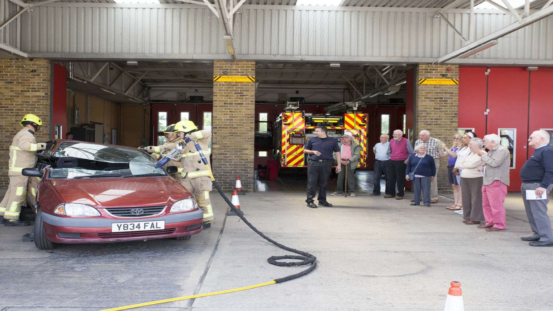 A group from Alzheimer's and Dementia Support Services visit Thames-side station