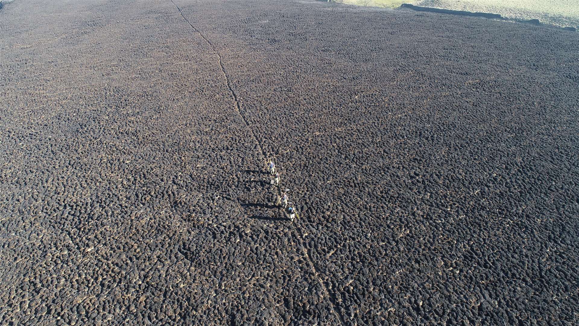 Damage caused by the wildfire on Saddleworth Moor in 2018 (Richard McCarthy/PA)