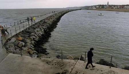 Herne Bay harbour, where the vessel sank