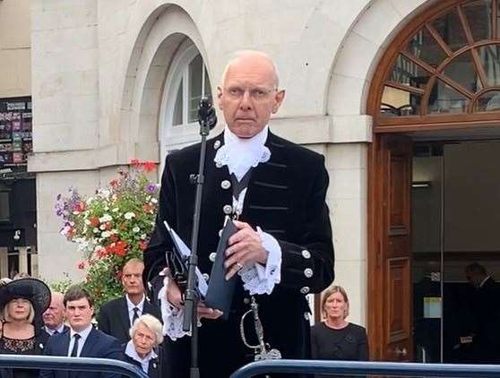 A proclamation of the new King was held in Maidstone following the death of Queen Elizabeth II