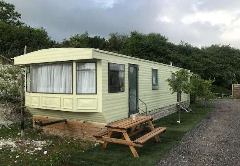 An example of the 20 caravans which will be installed at the farm