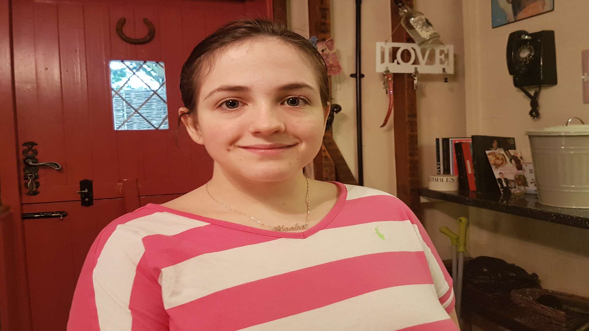 Rachel Jackson, 14, who has FASD