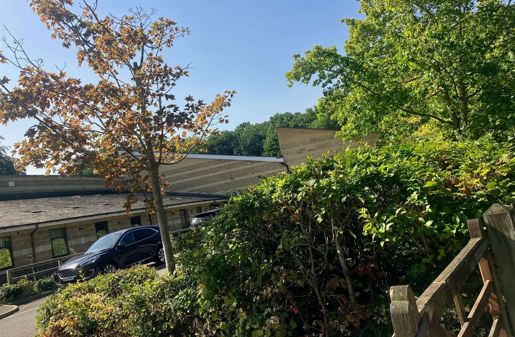 The roof needs replacing at Kings Hill School. Picture: Simon Finlay