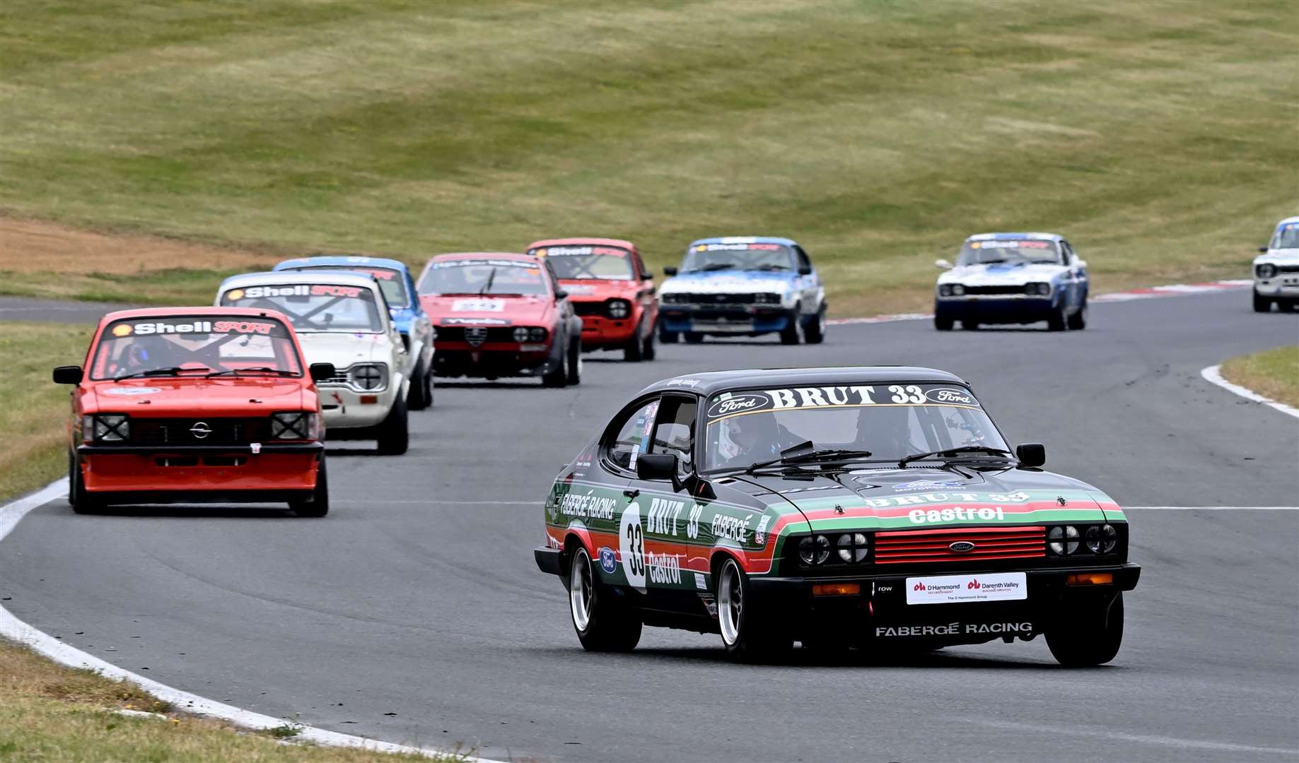 Tunbridge Wells-born Charles Rainsford scored three Pre 83 race victories in his Ford Capri. Picture: Simon Hildrew