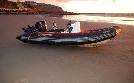 The boat used to smuggle the men in to Folkestone