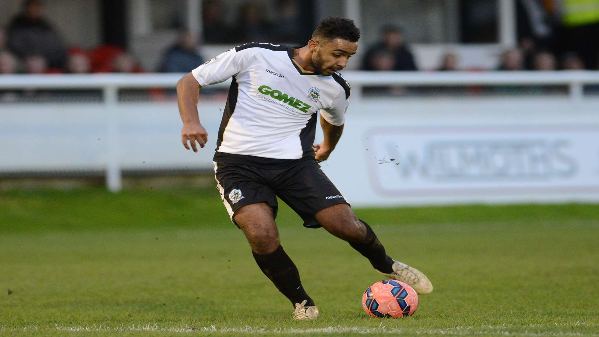 Dover striker Stefan Payne scored against Bath City before getting sent off