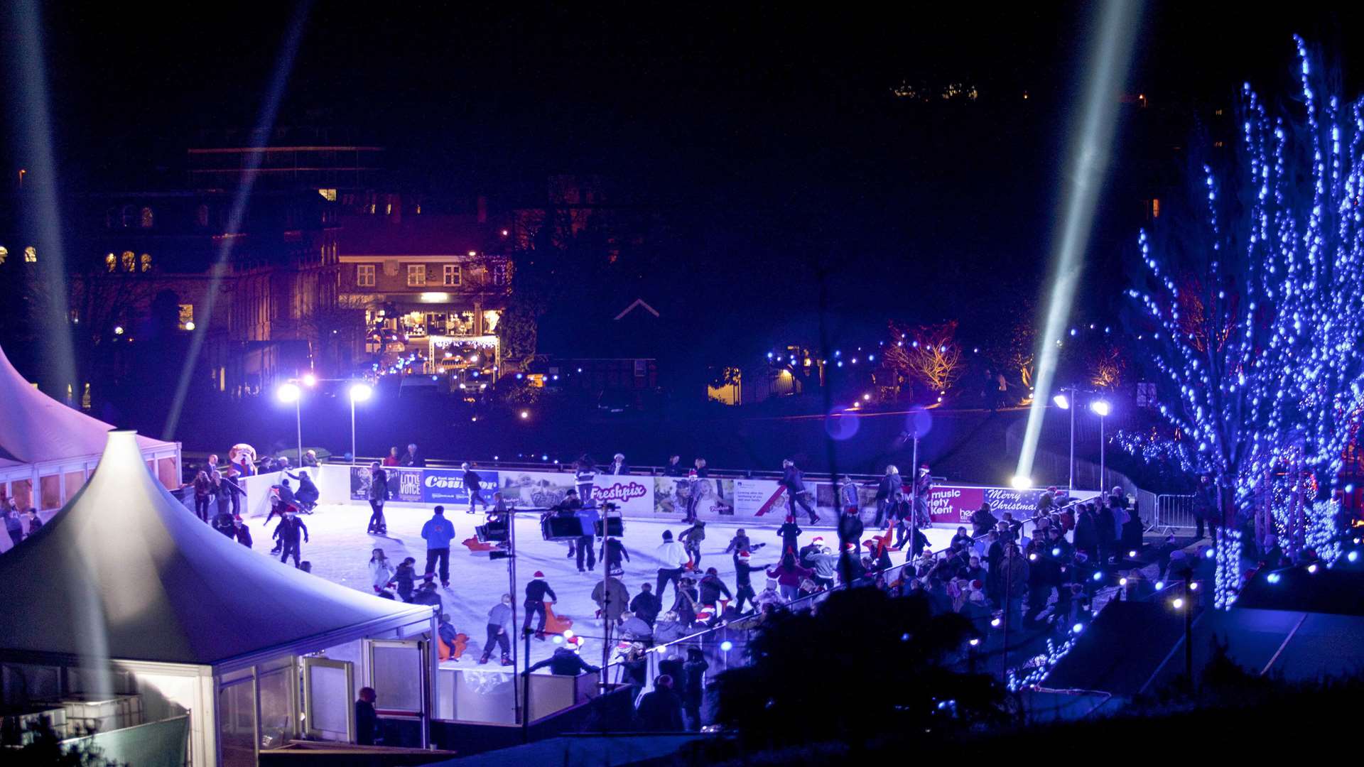 The ice rink at Calverley Grounds in Tunbridge Wells