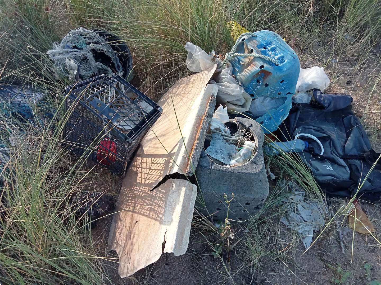 Rubbish found at Sandwich Bay Picture: Simon Gregory