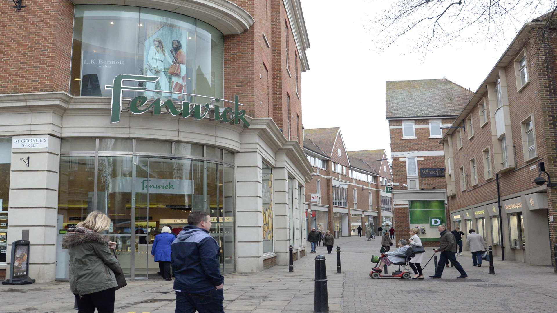 Whitefriars shopping centre in Canterbury