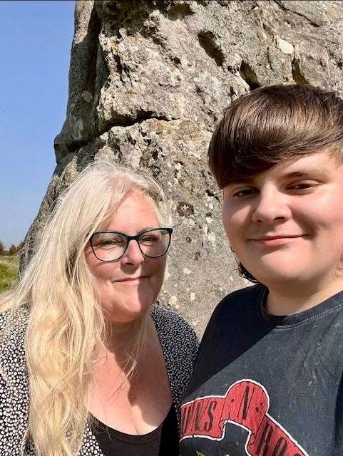 Dylan with his mother Trudi (Trudi Murphy/PA)