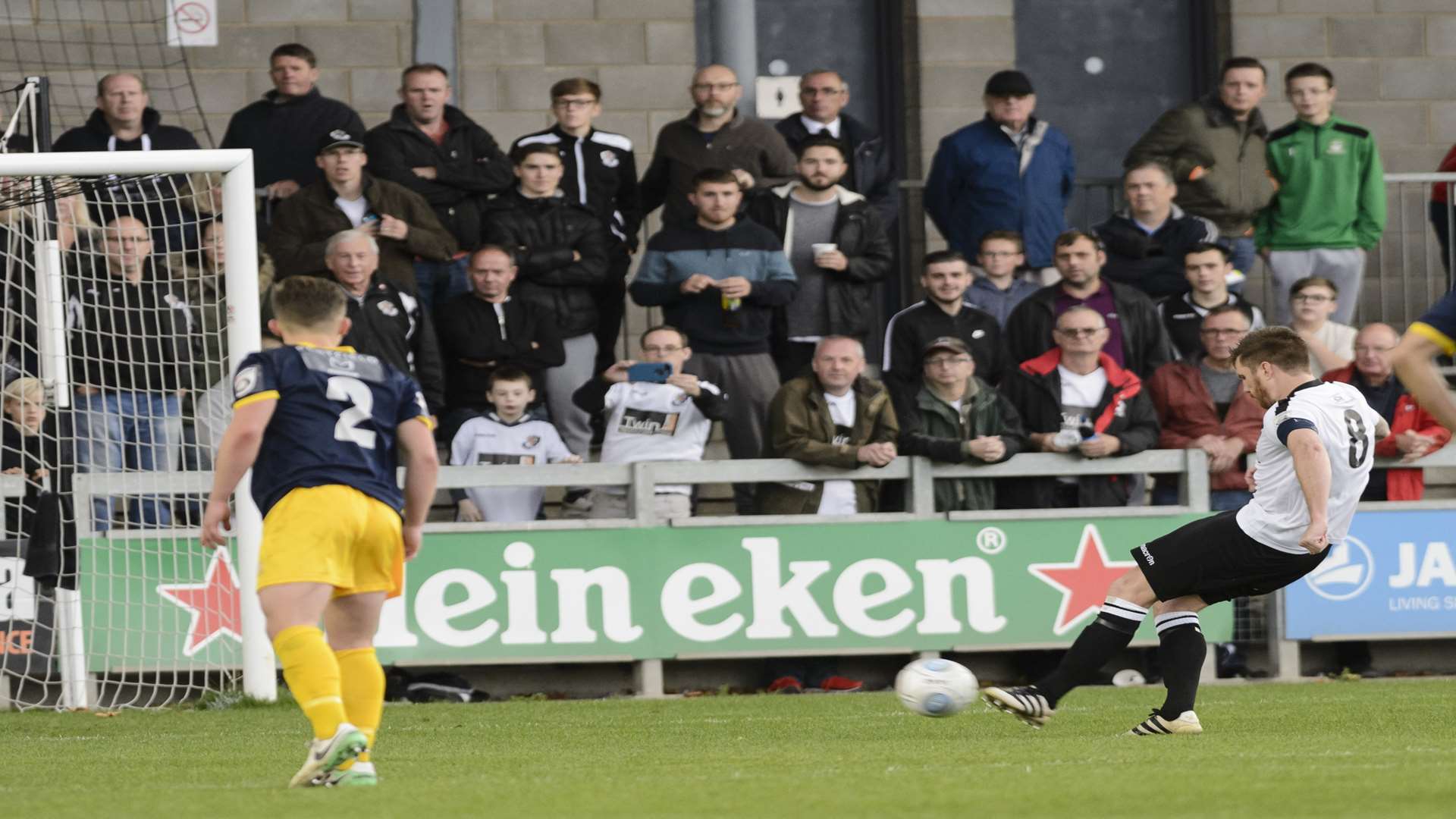 Elliot Bradbrook makes it 2-1 from the penalty spot Picture: Andy Payton