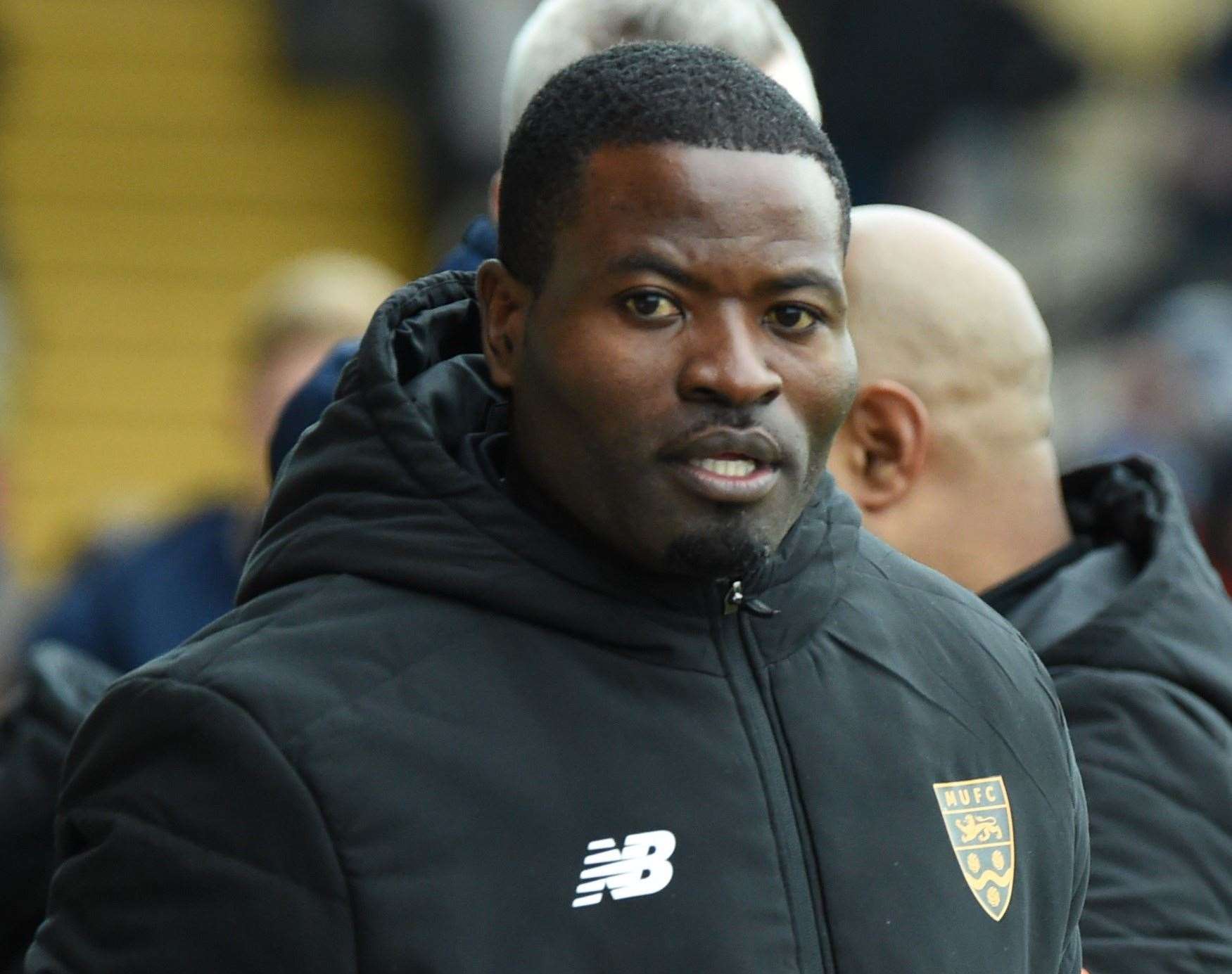 Maidstone United manager George Elokobi. Picture: Steve Terrell