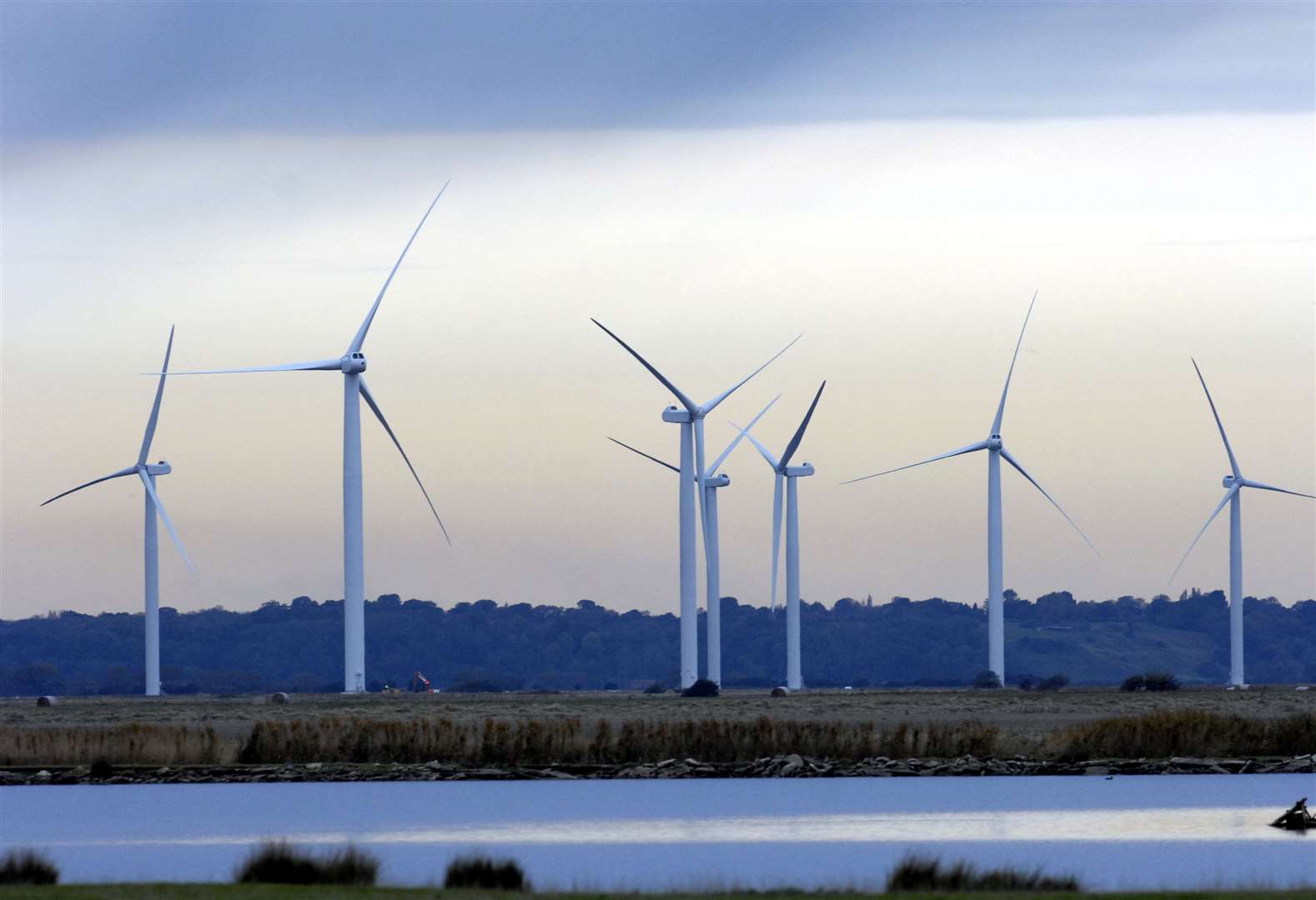 The onshore wind farm on Romney Marsh. Picture: Gary Browne