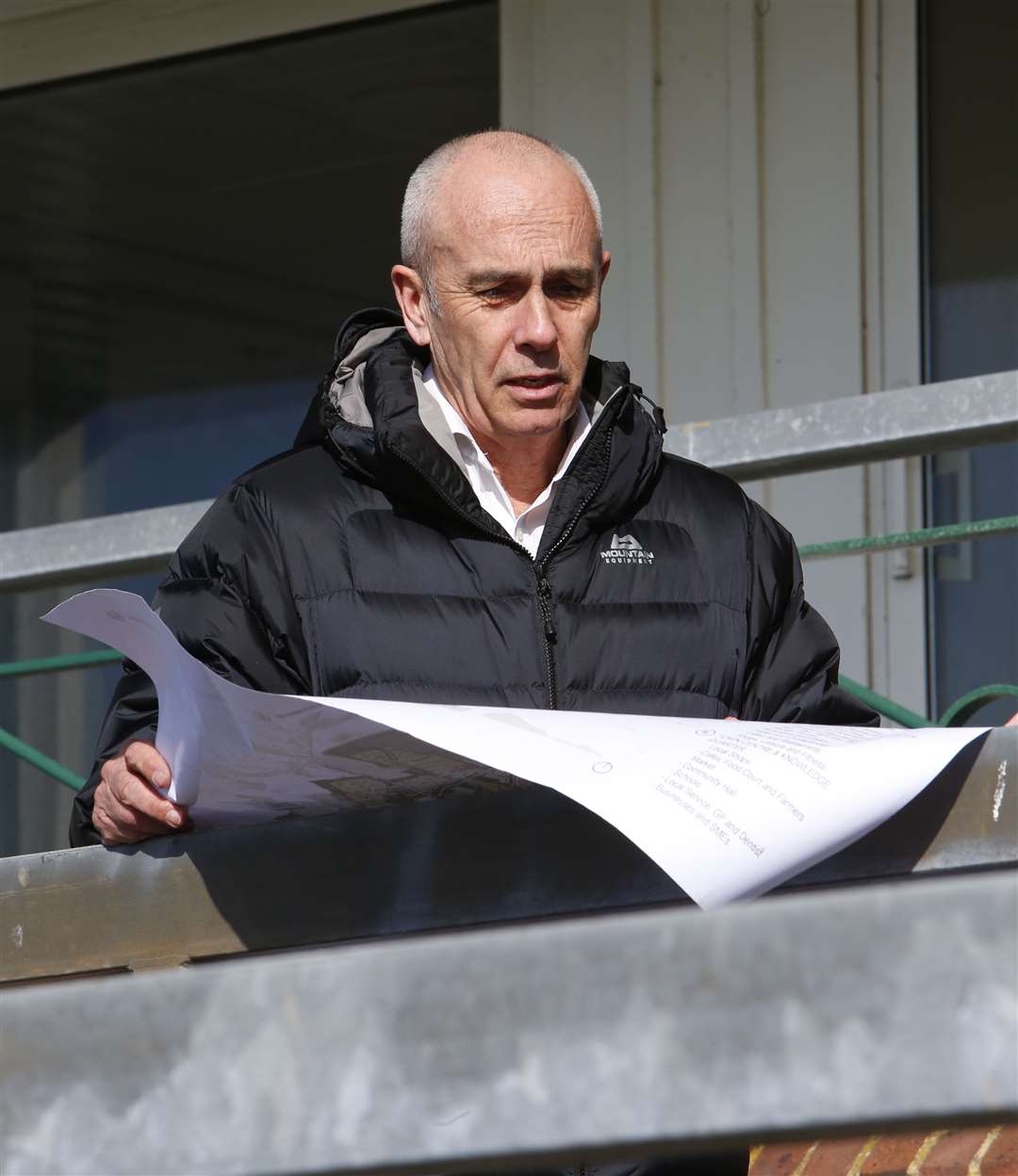 Andy Jarrett from Otterpool Park LLP at the racecourse. Picture: Andy Jones