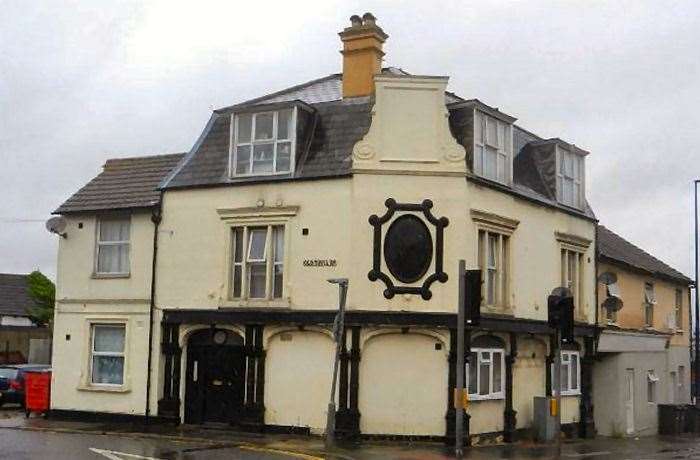 The Maidstone site is now residential flats, but some features of the old pub remain