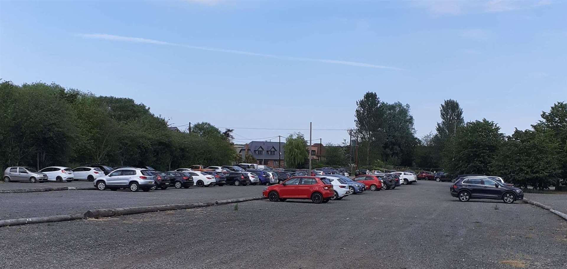 Filling up. The car park at Wingham Wildlife Park on its first day open since lockdown measures were eased. Picture: Martin Harman