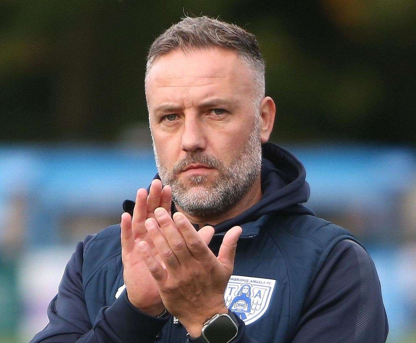 Tonbridge Angels manager Jay Saunders. Picture: David Couldridge