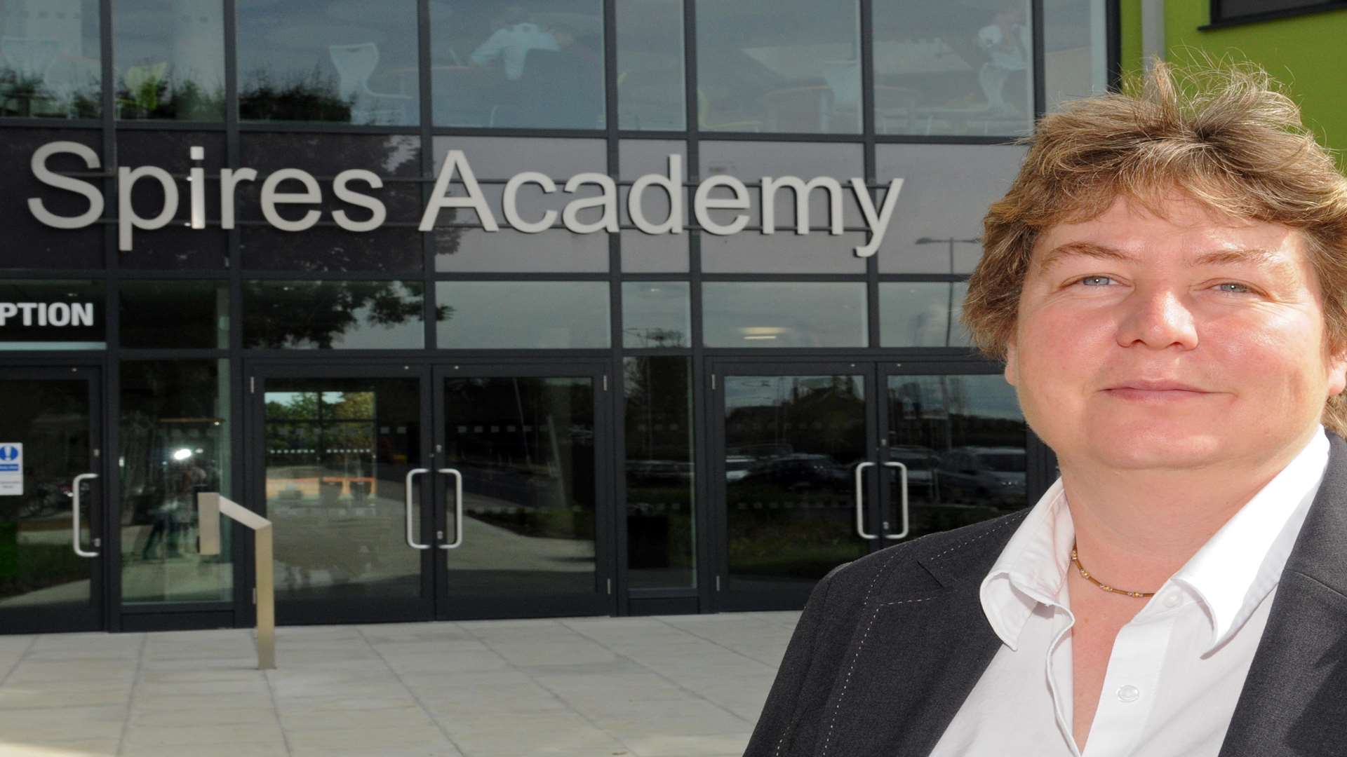 Headteacher Nicki Mattin at the new Spires Academy