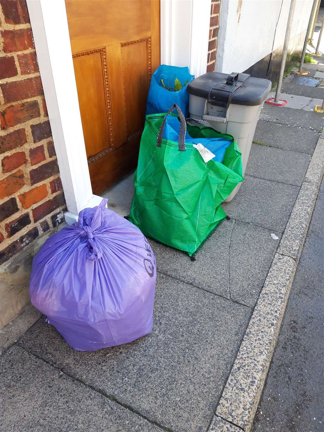 Push chairs would have to be pushed on the road where rubbish is building up in Middle Street.Picture Susan Carlyle