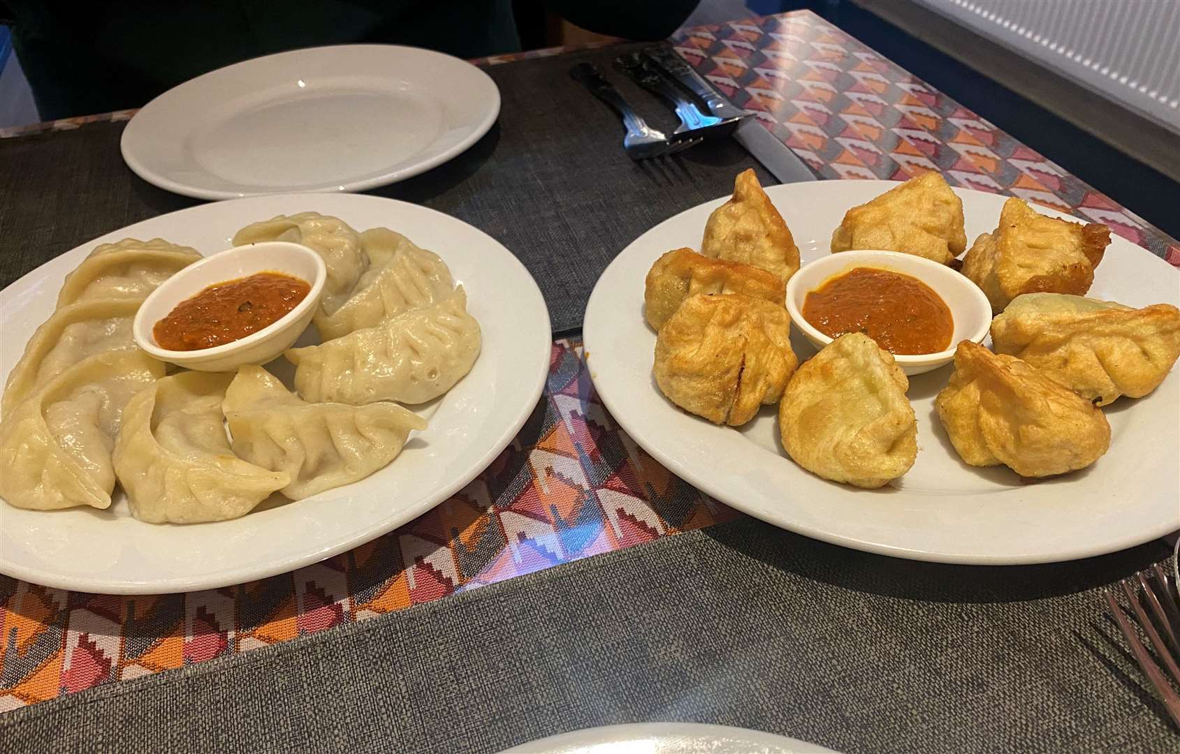 The first taste of momos for our reviewer was extremely well-recieved