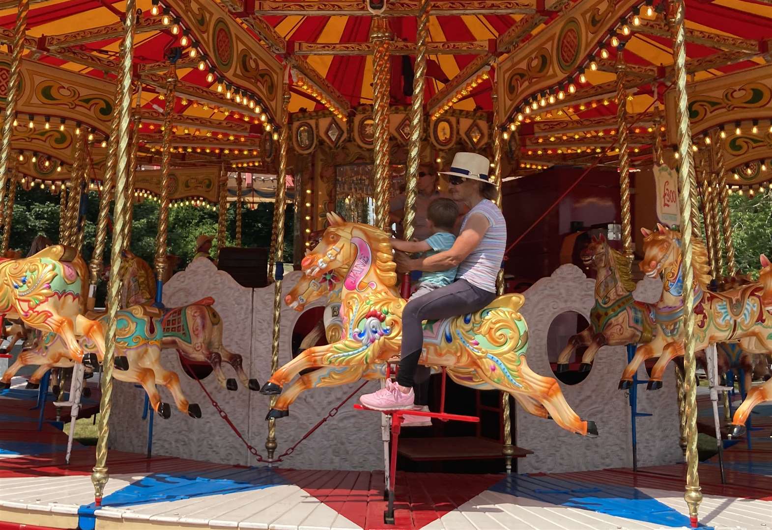 Carousel rides are coming to Tunbridge Wells. Stock image