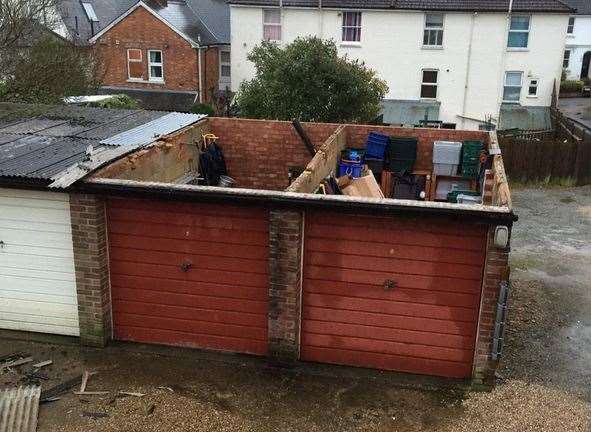 The affected garages