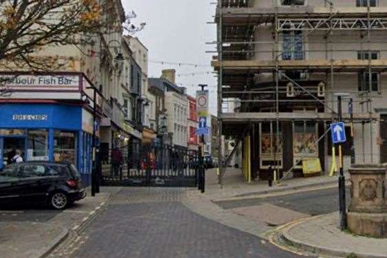 The alleged assault happened in Harbour Street, Ramsgate. Picture: Google