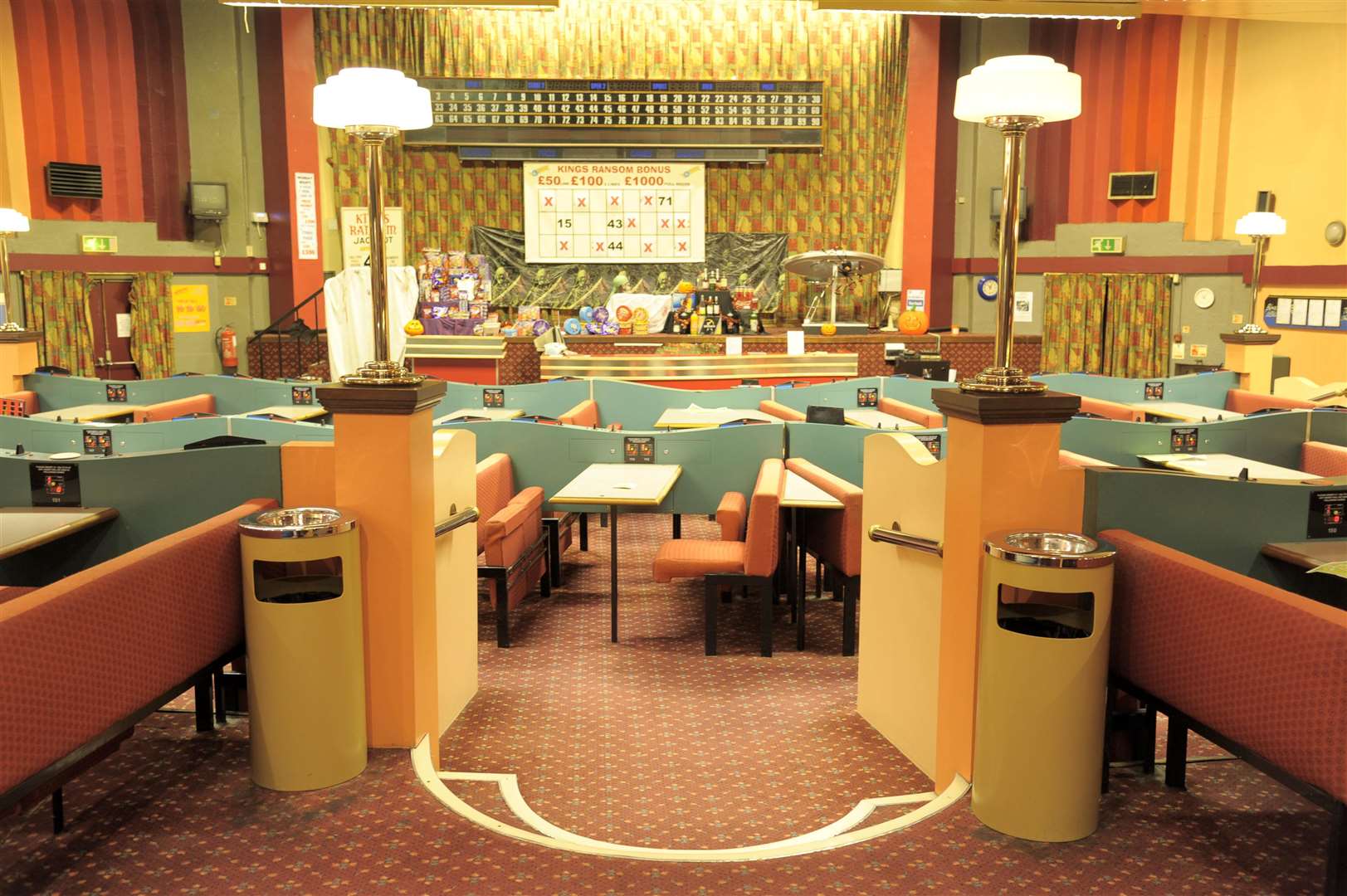 Views of the inside of the hall. Jerry Bown, of Kings Bingo in Broadway, Sheerness, had hoped to get a mural painted on the wall of the hall to improve the facade - the design was to be seeing the interior "through the wall". It has been rejected by Swale Council because it is in a conservation area. Picture: Andy Payton (7026003)