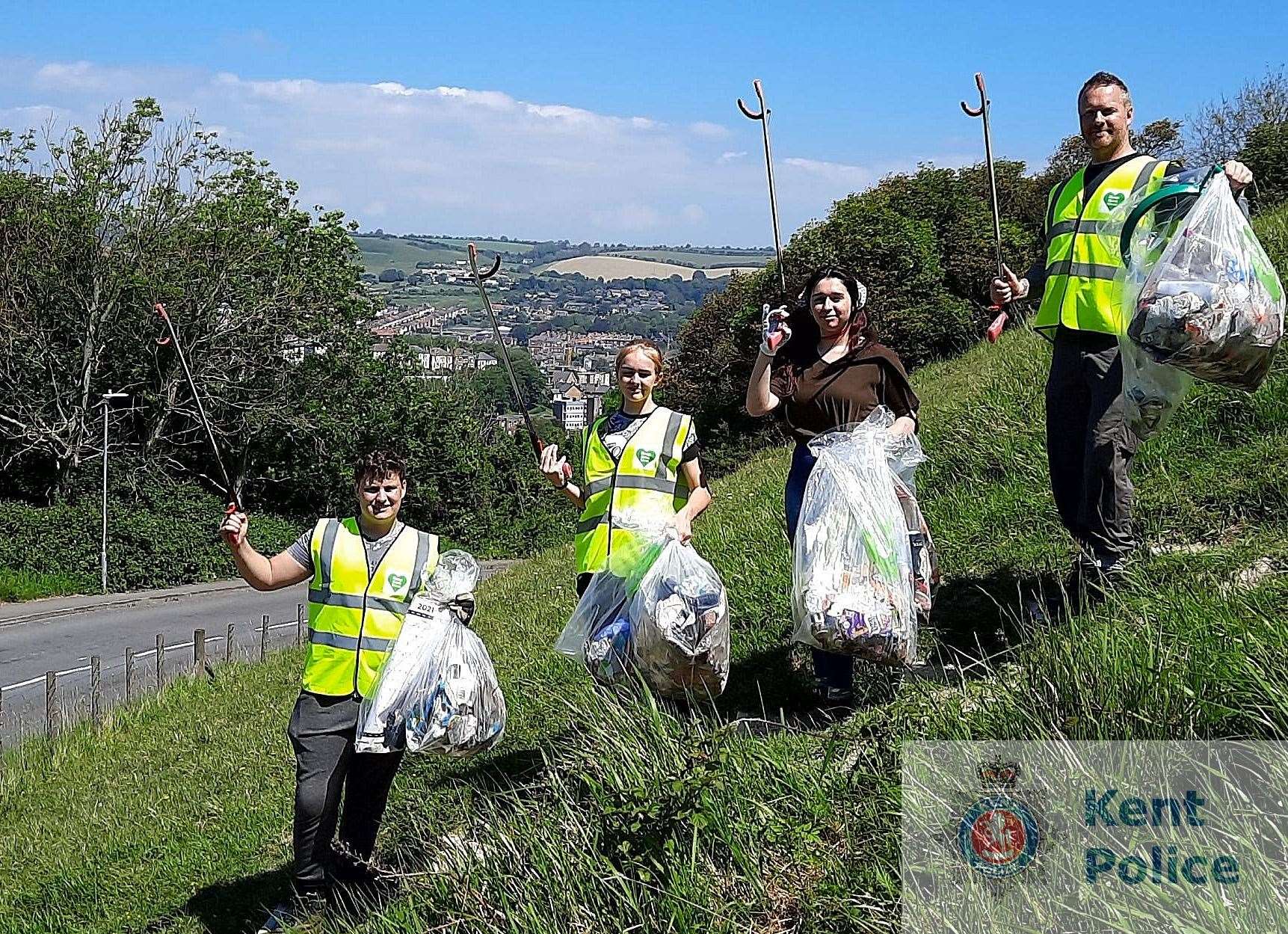 The Kent Police Cadets spent a sunny day out and about around Dover. Picture: Kent Police