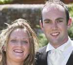 Cpl Compton and Michelle Clifford at a wedding before he suffered injuries in a Taliban ambush