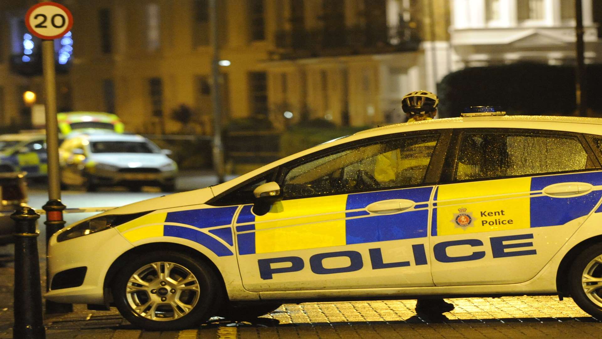 Police on Herne Bay seafront