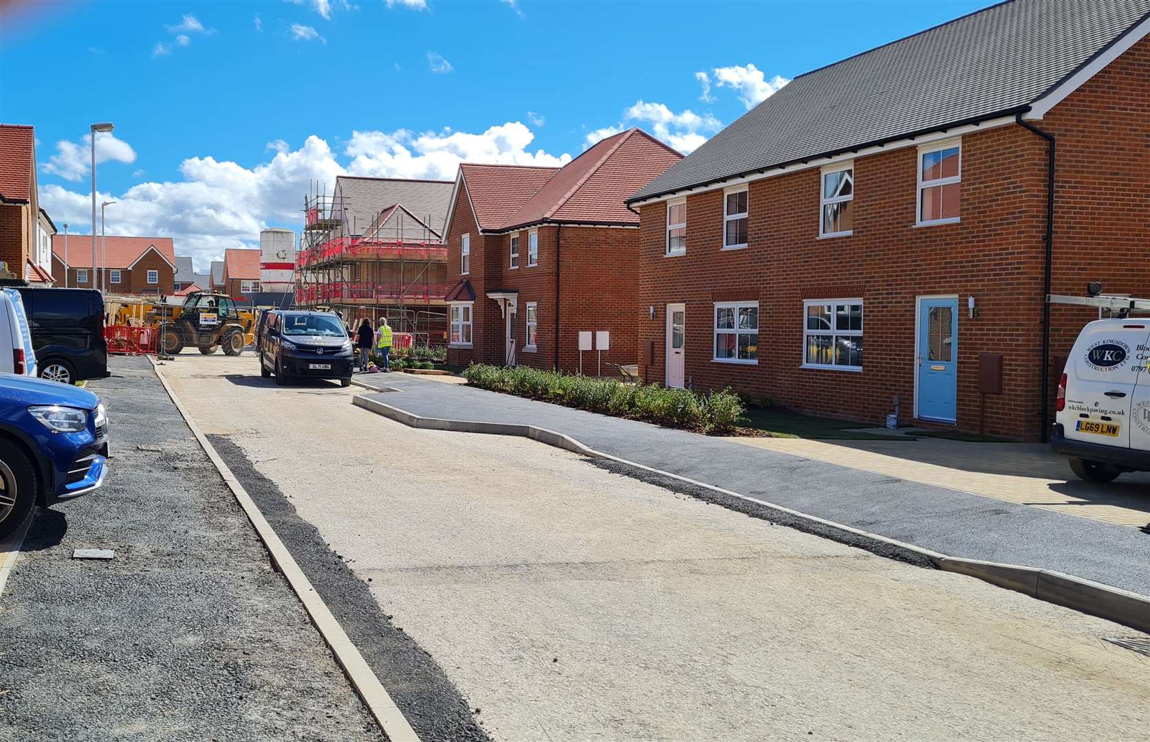 The finishing touches are being put to homes in Jupiter Grove, Faversham