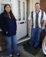 Jane and Danik Ronayne outside their Faversham home. Picture: CHRIS DAVEY