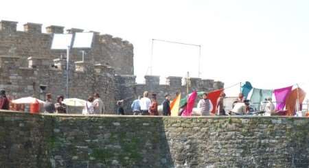 Little Dorrit being filmed at Deal Castle. Picture: Dave Downey