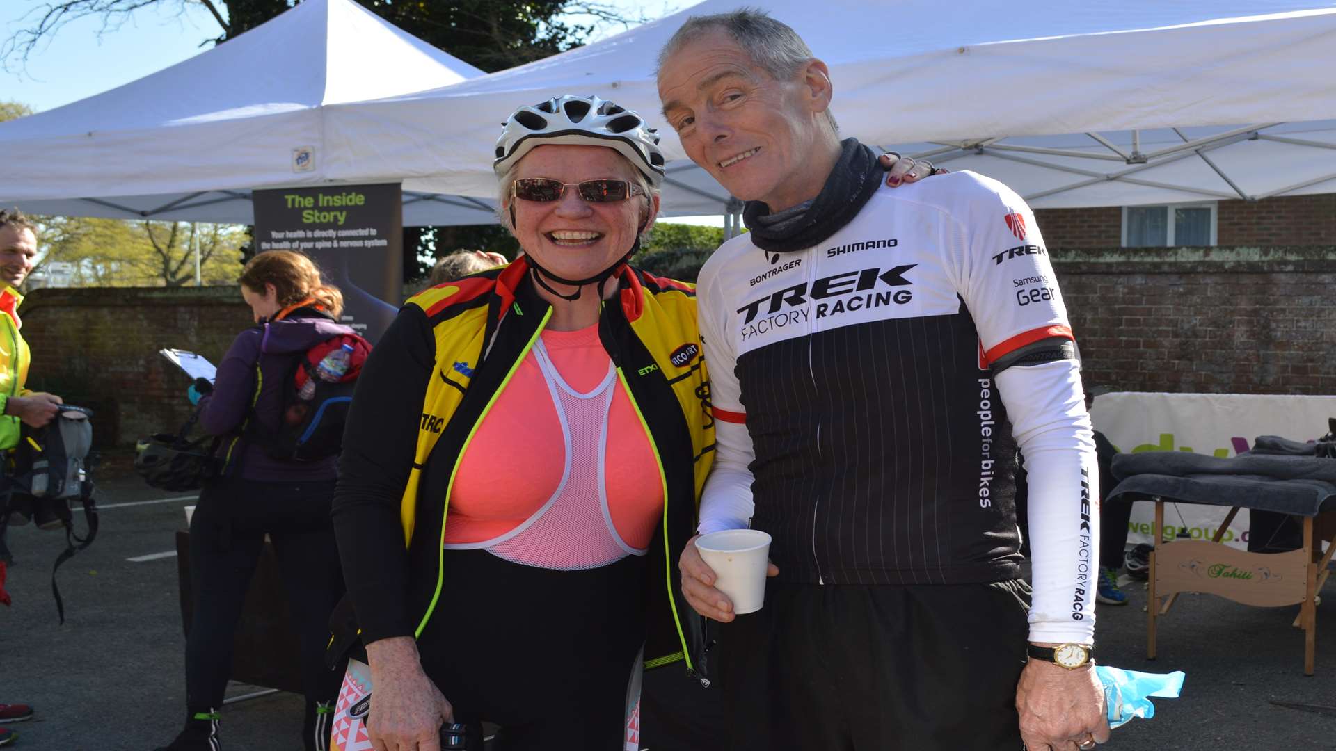 Breda Pook and John Seppe, from Birchington, both completed the 100-mile challenge