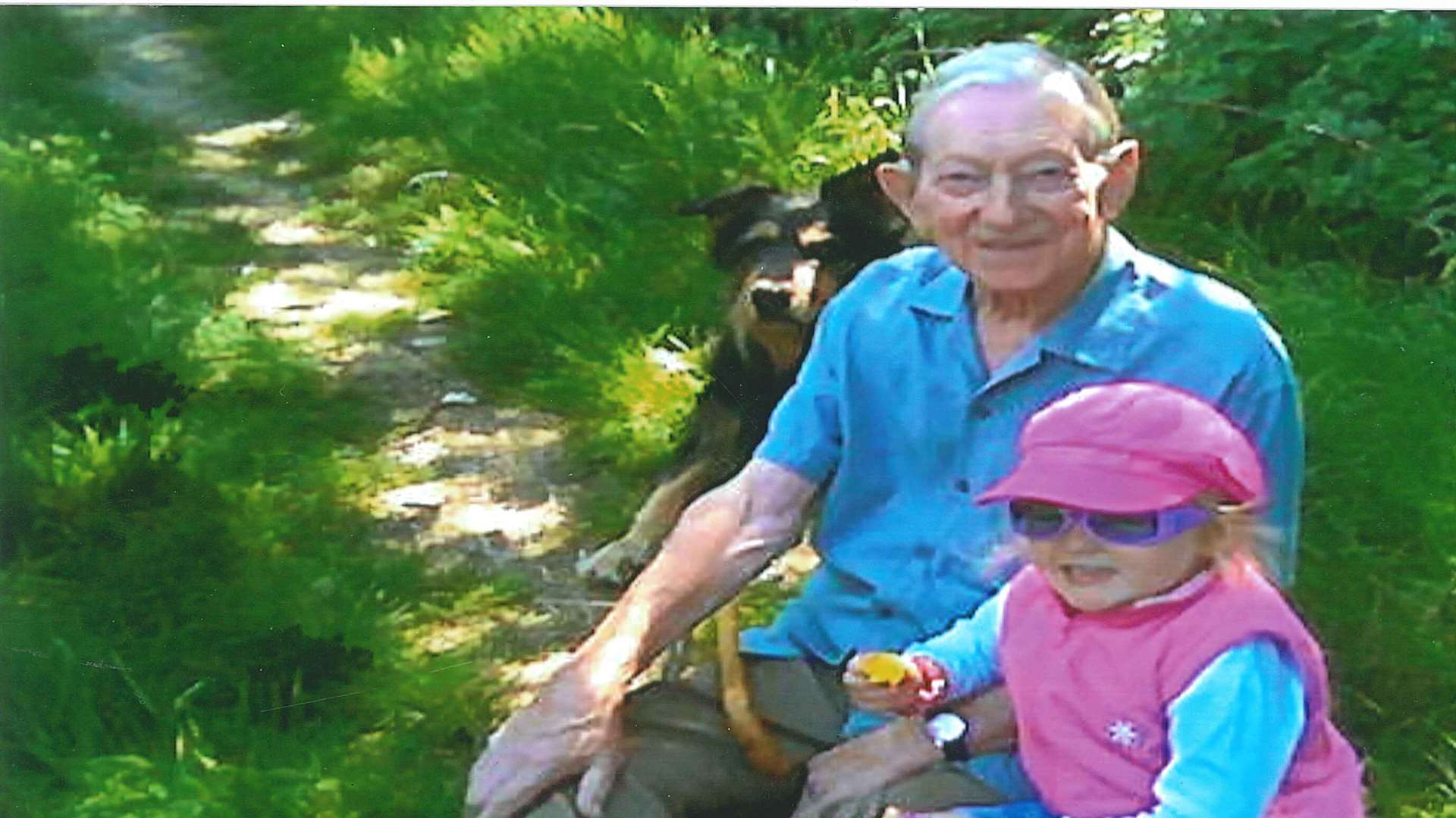 Major Homard with his doting granddaughter Honey