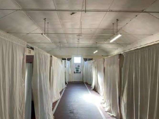 One of the dormitories at Napier Barracks. Picture: Independent Chief Inspector of Borders and Immigration