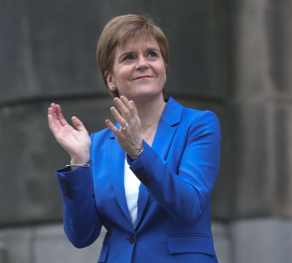 Scotland’s First Minister Nicola Sturgeon outside St Andrew’s House (Fraser Bremner/Scottish Daily Mail/PA)