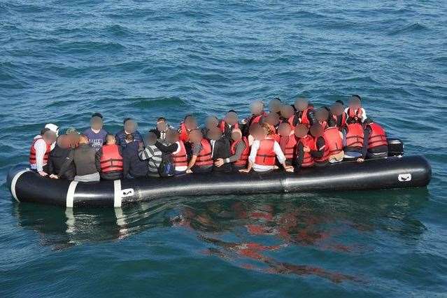 Almost 1,500 people entered the UK this week via small boats