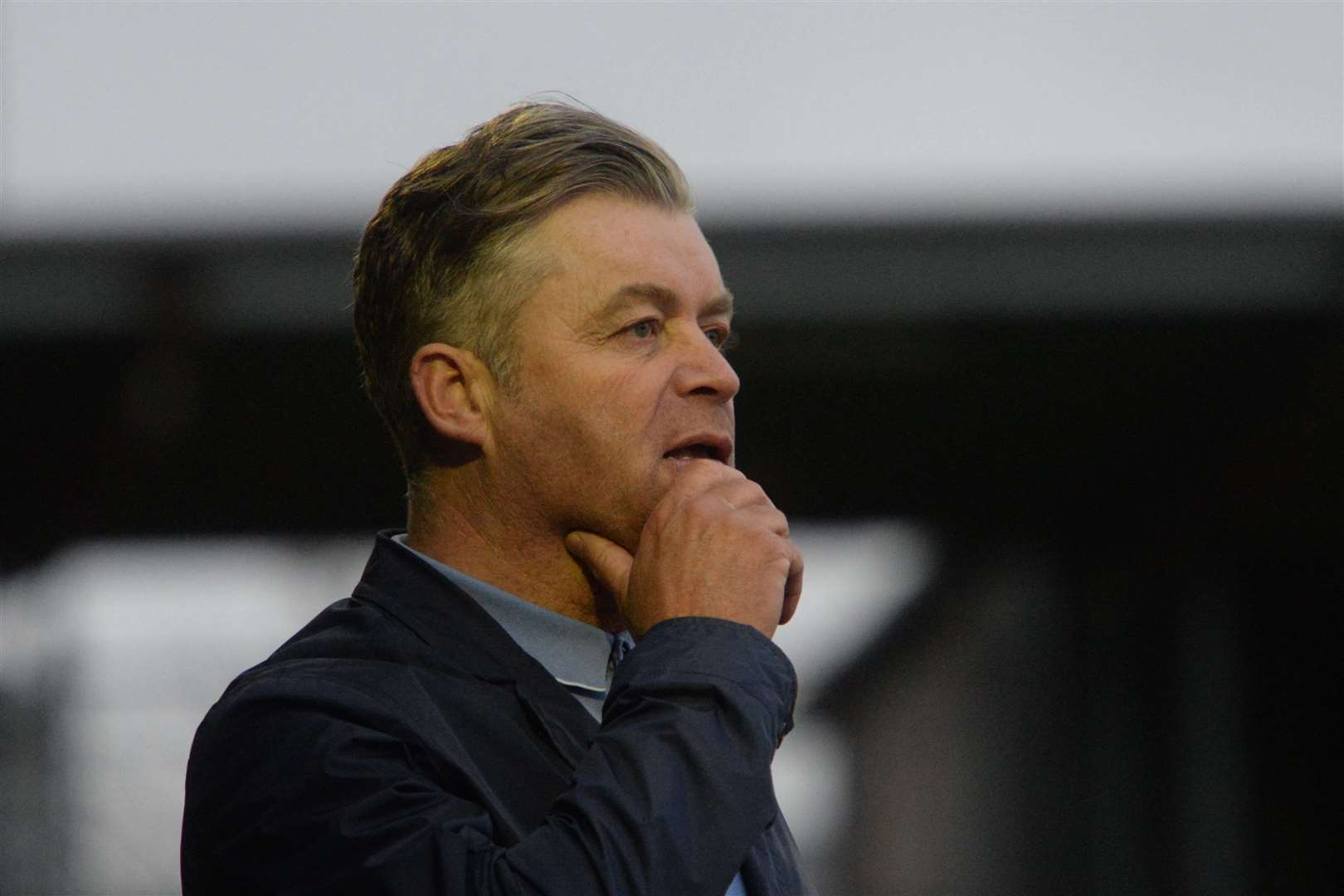 Dartford manager Steve King is one win away from promotion Picture: Chris Davey