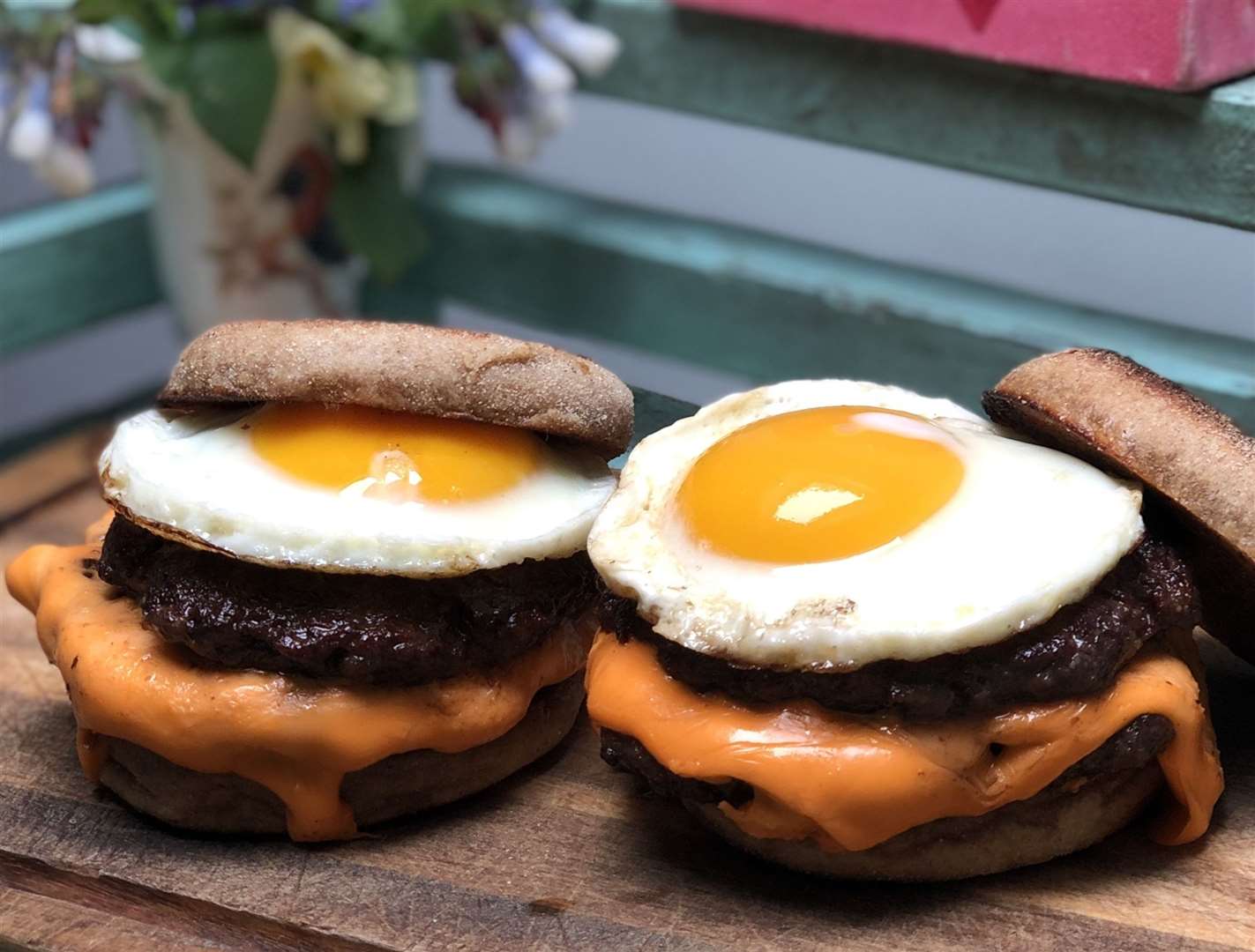 Morgan's homemade McDonald's McMuffin. Picture: Morgan Lewis