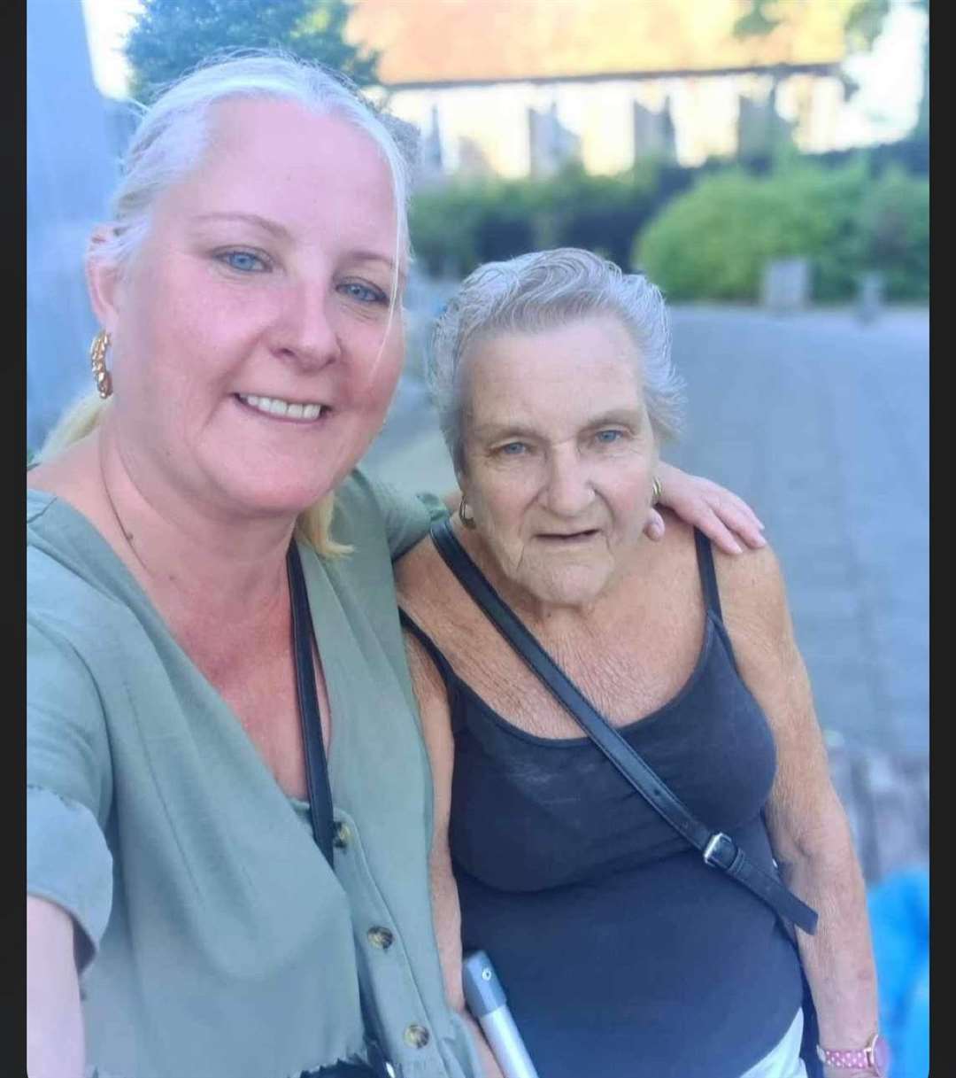 Geraldine Newing,78, with daughter Teresa